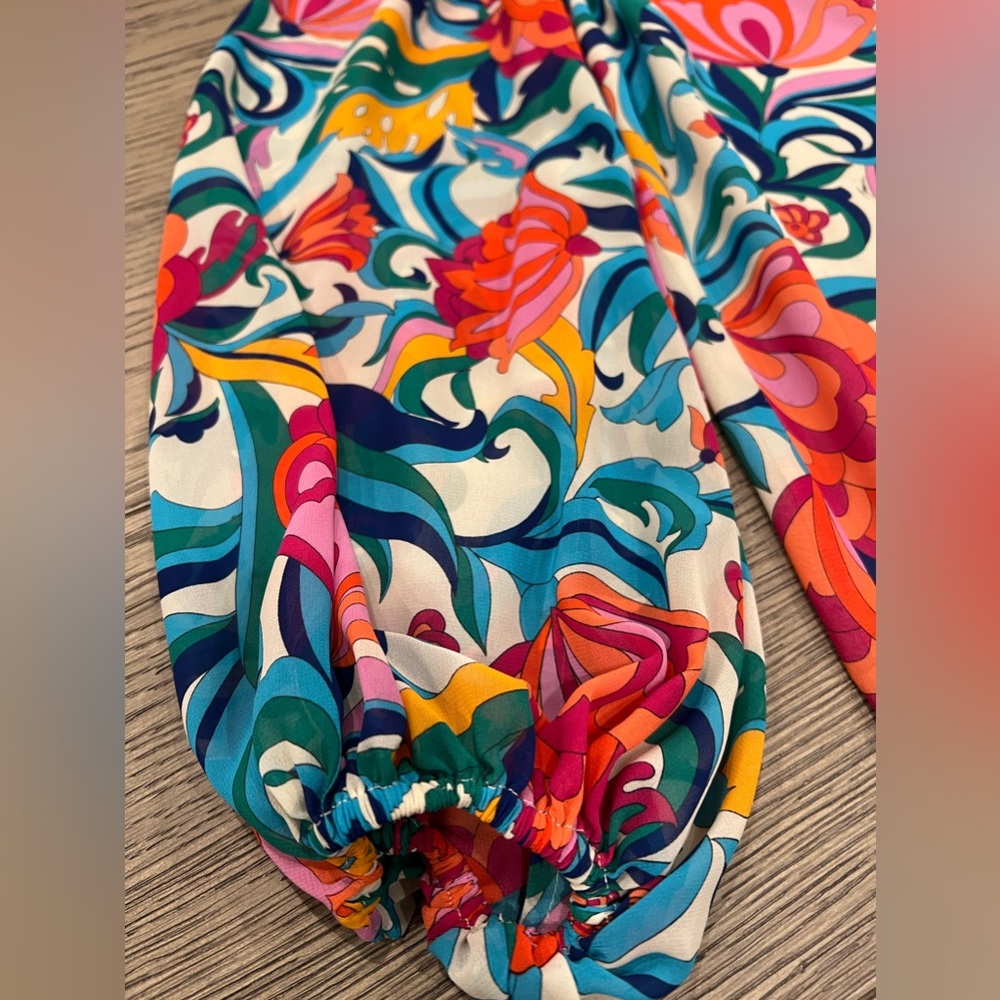 Trina Turk Multicolor Floral Blouse - Picture 4 of 5